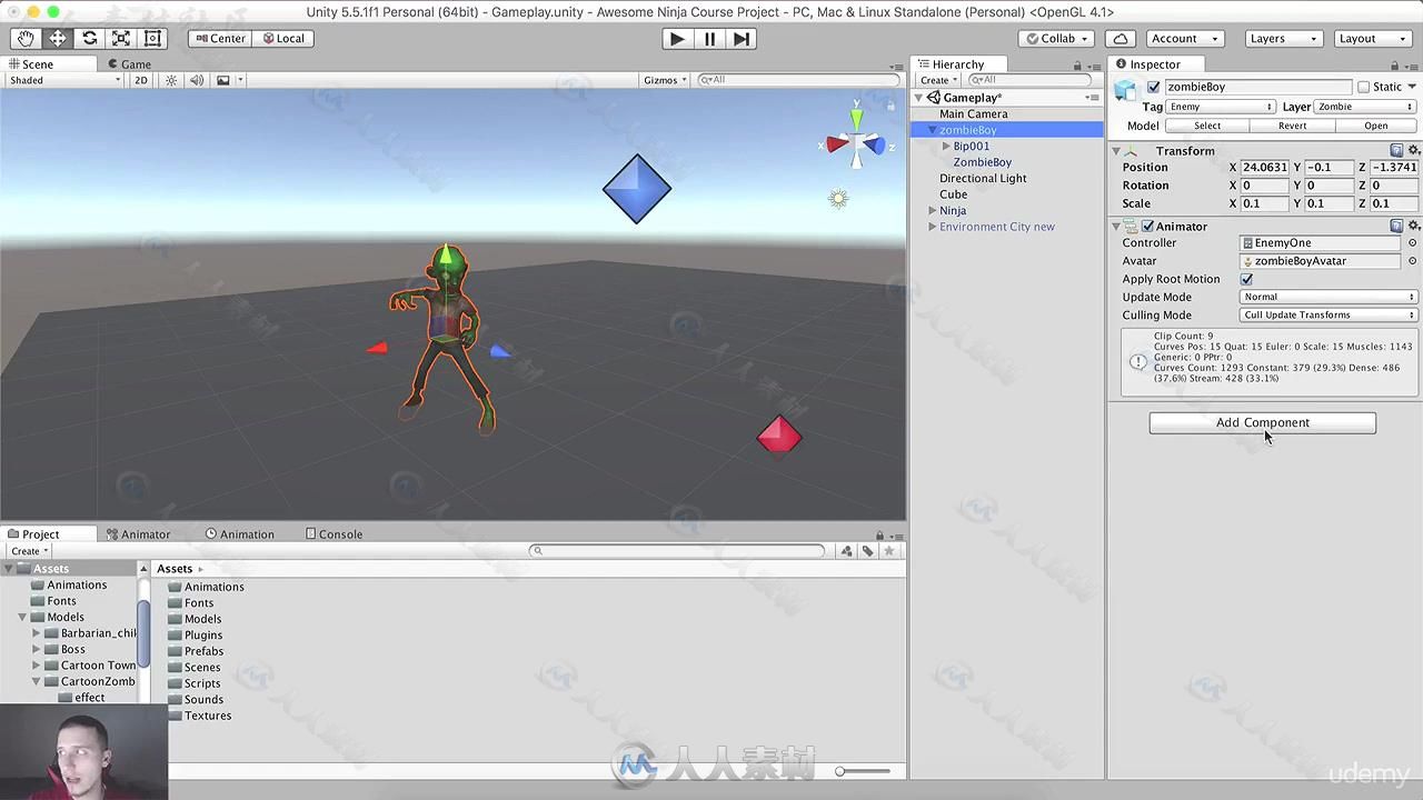 Unity游戏制作从入门到专家实例训练视频教程 UDEMY UNITY GAME DEVELOPMENT MAKE P...