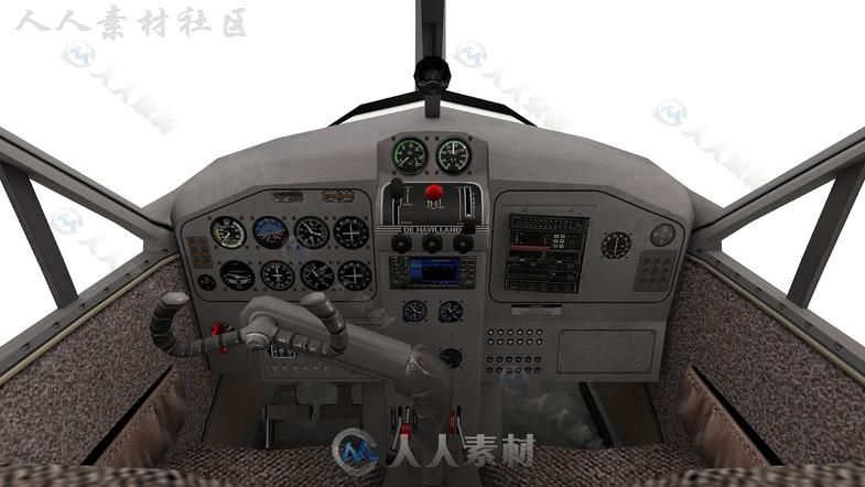 现代民用飞机空中汽车3D模型Unity游戏素材资源