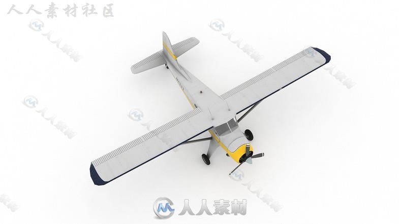 现代民用飞机空中汽车3D模型Unity游戏素材资源