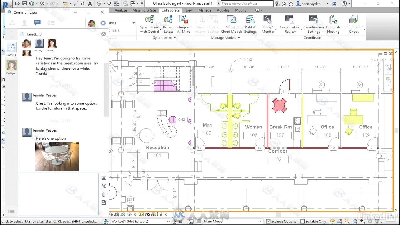 Revit协作工作技术视频教程 Revit Worksharing Collaboration for Revit C4R