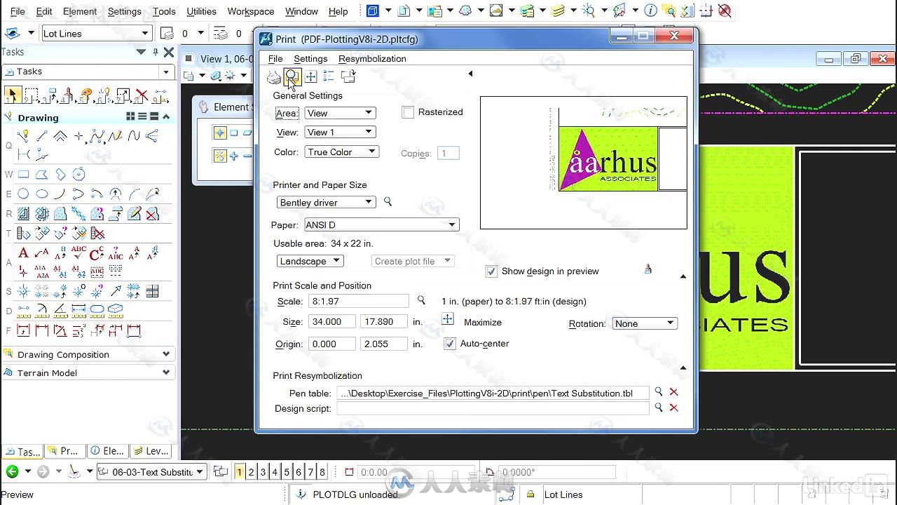 MicroStation高效工作技巧视频教程 MicroStation Plotting in V8i