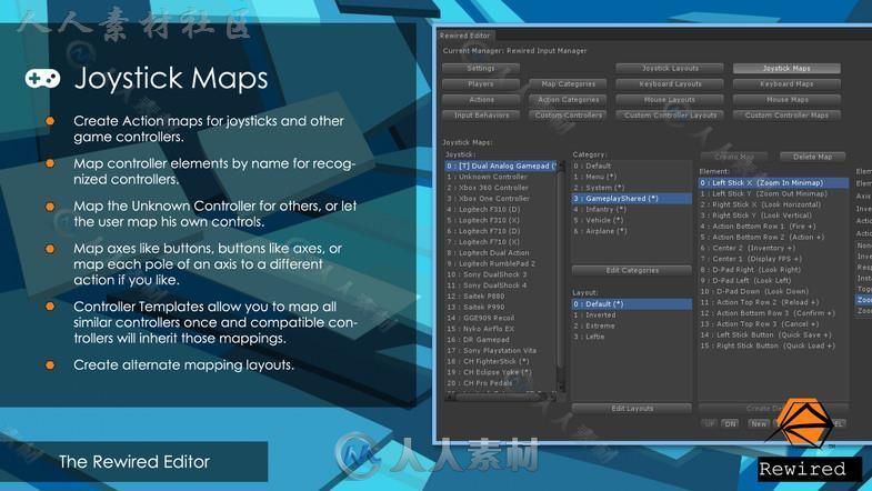 强大的重播高级输入系统编辑器扩充Unity游戏素材资源
