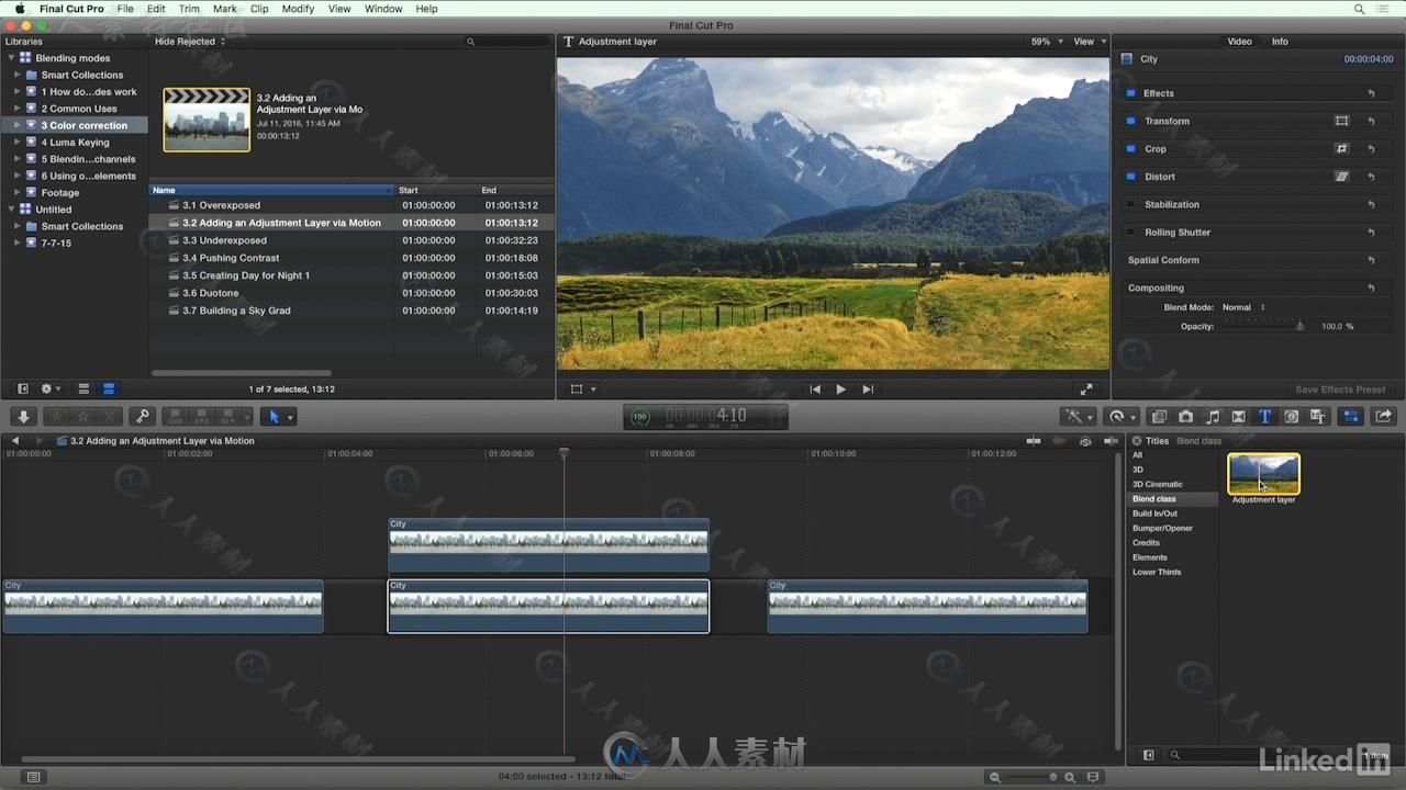 Final Cut Pro X混合特效技术视频教程 Final Cut Pro X Guru Blending Mode Secrets