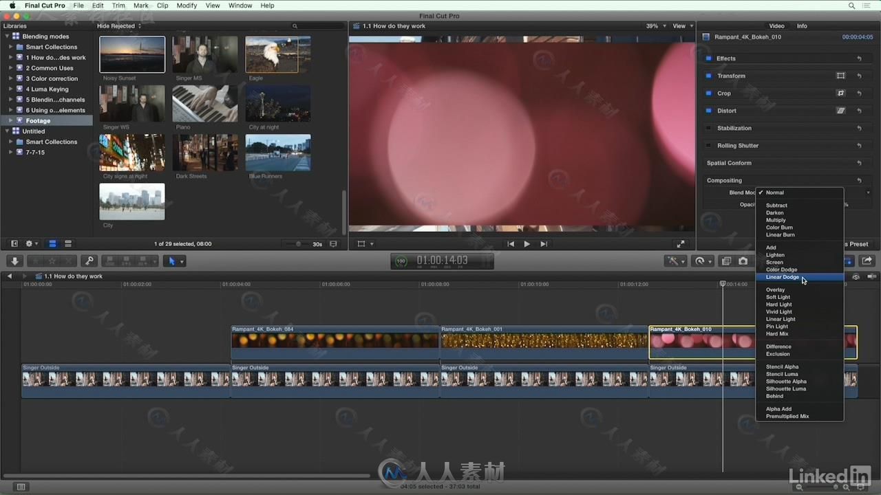 Final Cut Pro X混合特效技术视频教程 Final Cut Pro X Guru Blending Mode Secrets