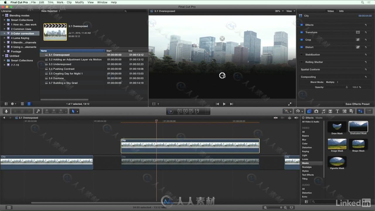 Final Cut Pro X混合特效技术视频教程 Final Cut Pro X Guru Blending Mode Secrets