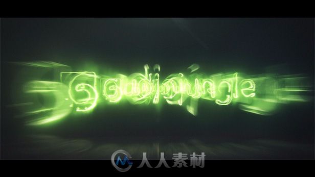 酷炫霓虹粒子光线描边标志显示LOGO演绎AE模板Videohive Light Logo Reveal 19553064