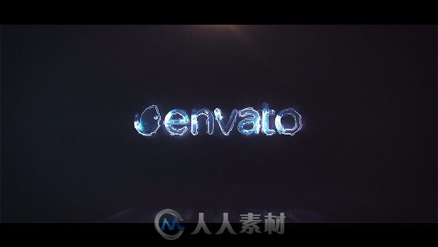 酷炫霓虹粒子光线描边标志显示LOGO演绎AE模板Videohive Light Logo Reveal 19553064