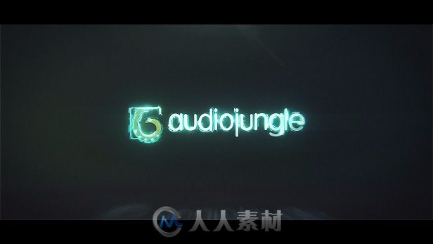 酷炫霓虹粒子光线描边标志显示LOGO演绎AE模板Videohive Light Logo Reveal 19553064