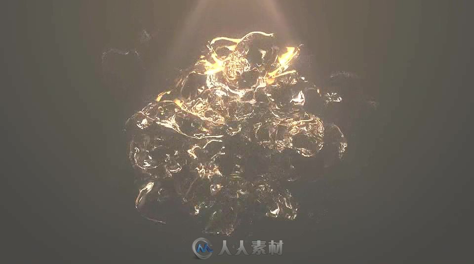 美丽优雅闪亮的水流动汇聚标志显示LOGO演绎AE模板  Videohive Water Logo 19529541