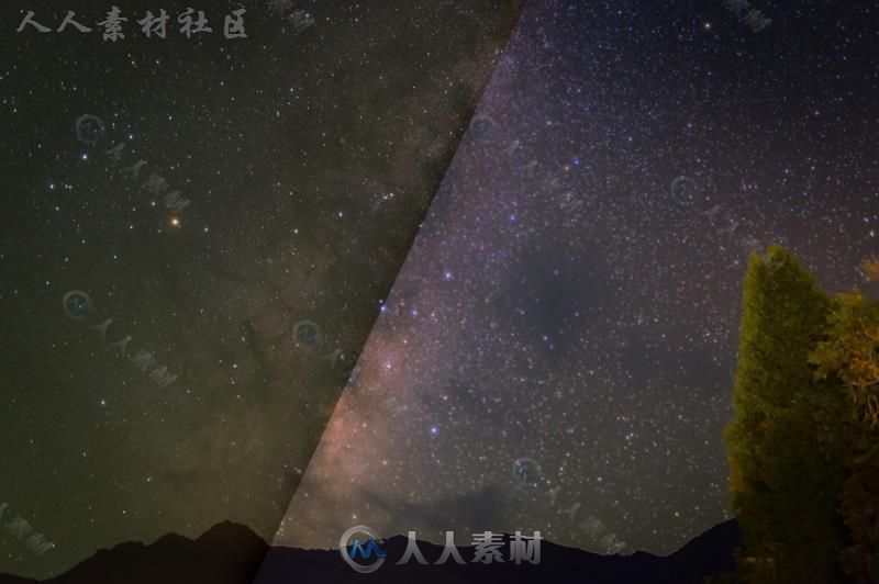 美丽的夜晚星空银河Lightroom预设