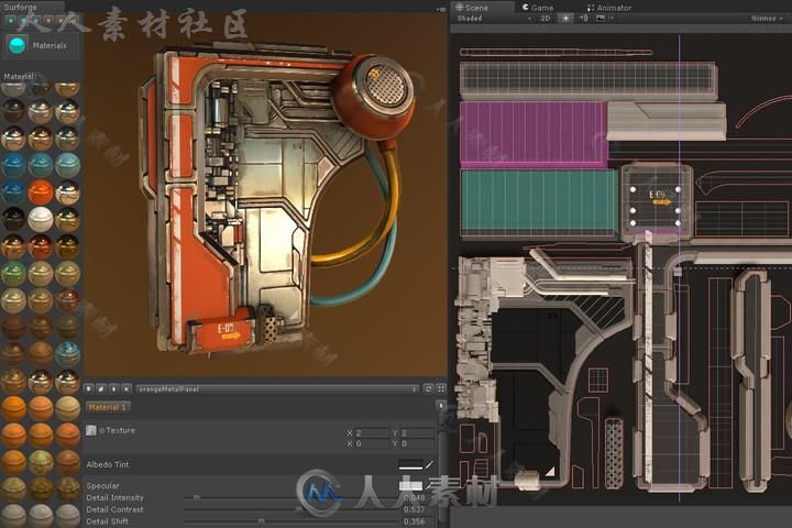 创建高品质的3D渲染PBR纹理编辑器扩充Unity游戏素材资源