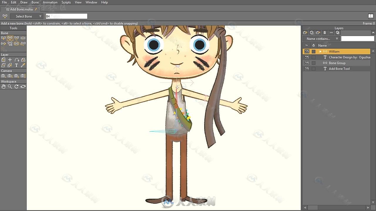 Moho Anime Studio动画技术核心训练视频教程 UDEMY COMPLETE RIGGING COURSE MOHO ...