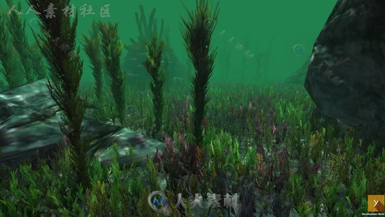 丰富多彩和活泼的水下植物环境3D模型Unity游戏素材资源