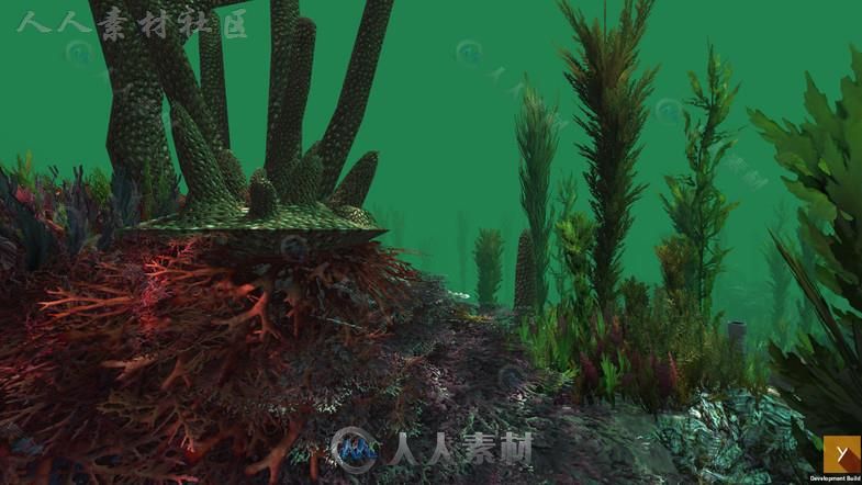 丰富多彩和活泼的水下植物环境3D模型Unity游戏素材资源