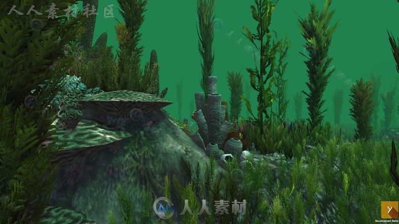 丰富多彩和活泼的水下植物环境3D模型Unity游戏素材资源