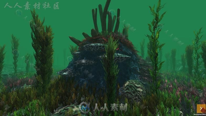 丰富多彩和活泼的水下植物环境3D模型Unity游戏素材资源