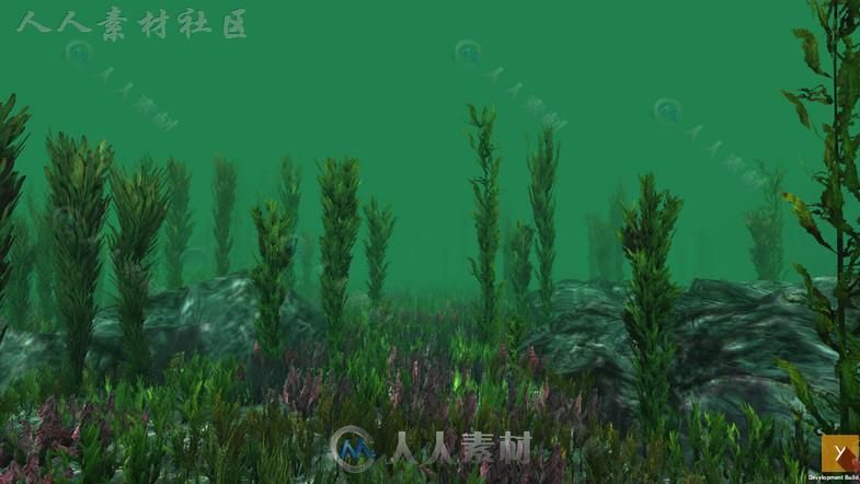 丰富多彩和活泼的水下植物环境3D模型Unity游戏素材资源