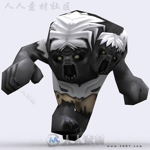 3DRT-Chibii奇异怪物恶魔卡通角色3D模型Unity游戏素材资源