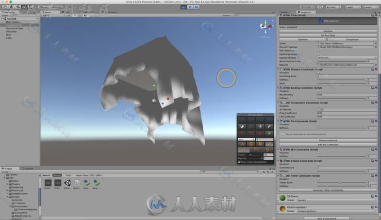 先进布料模拟器物理脚本Unity游戏素材资源