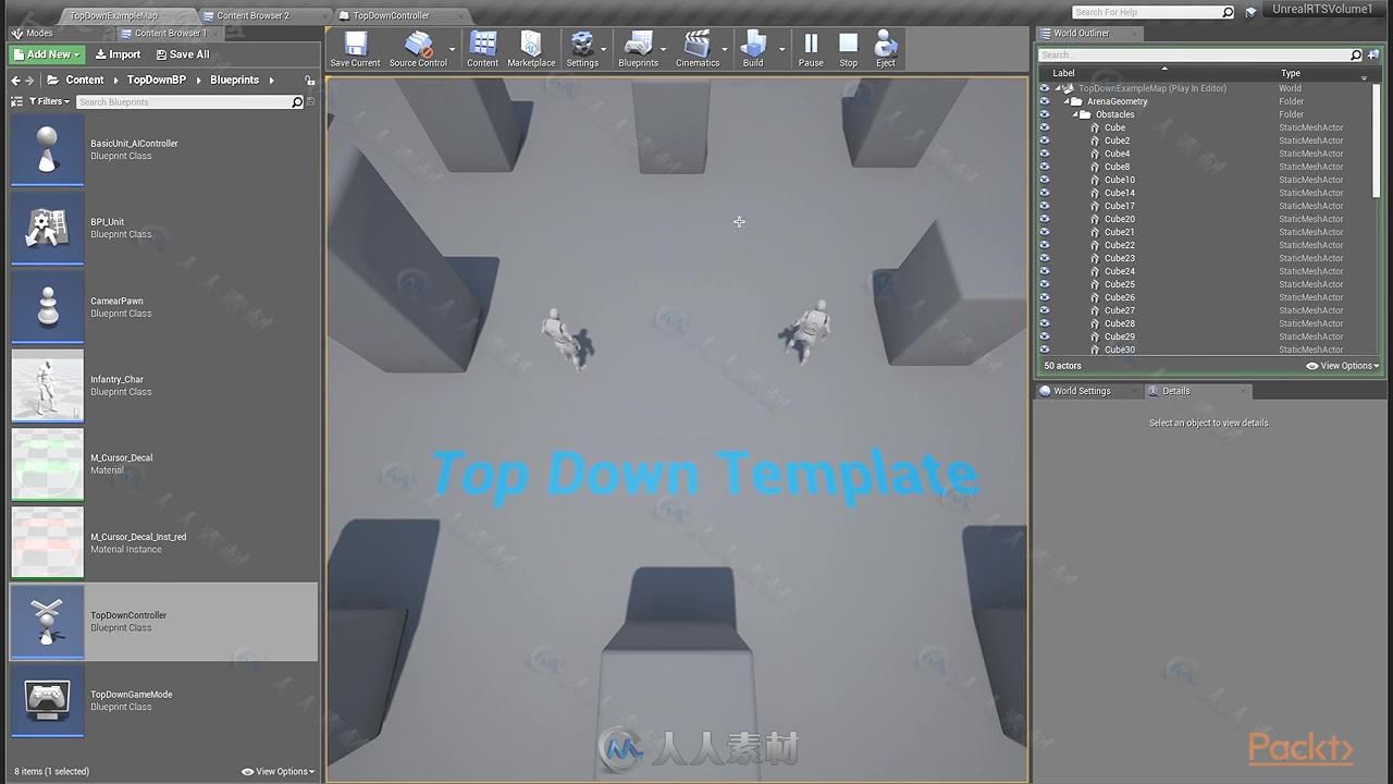 UE4虚幻引擎RTS即时战略游戏制作视频教程 PACKT PUBLISHING BUILDING AN UNREAL RT...