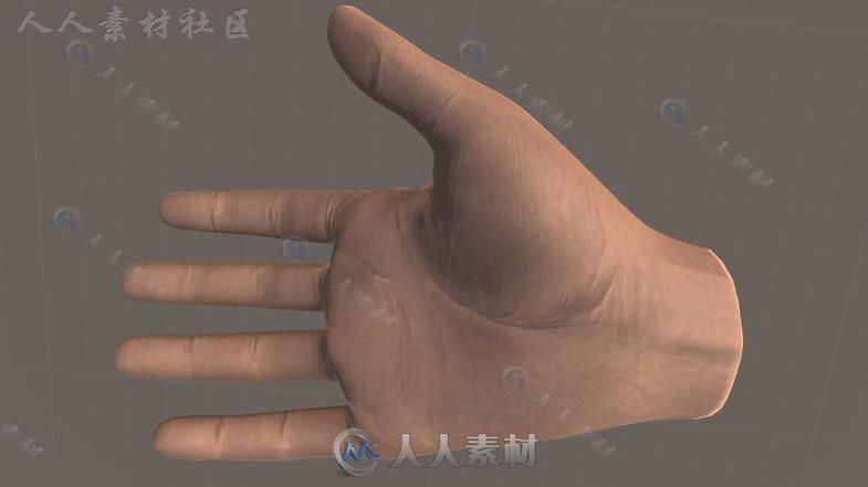 VR女性男性双手3D模型Unity游戏素材资源