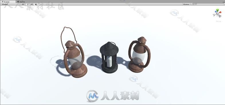 中世纪房屋的内部道具3D模型Unity游戏素材资源