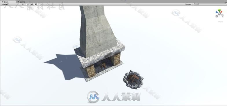 中世纪房屋的内部道具3D模型Unity游戏素材资源