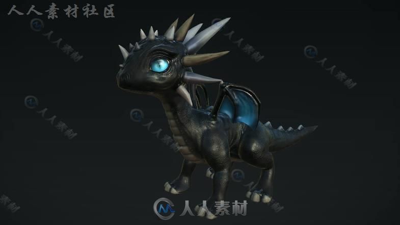 可爱的动漫小虎卡通角色3D模型Unity游戏素材资源