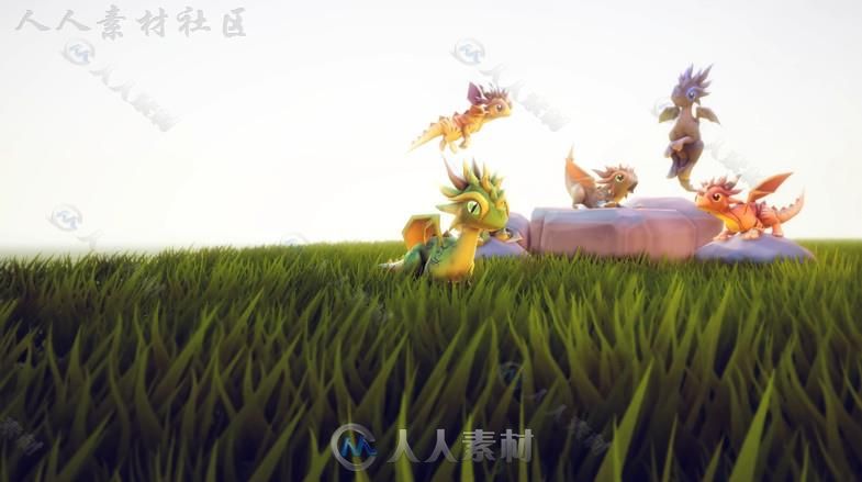 可爱的动漫小虎卡通角色3D模型Unity游戏素材资源