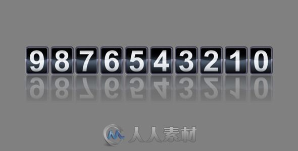 时尚灵敏的计数器模拟展示幻灯片AE模板 Videohive Analog Counter 1965760