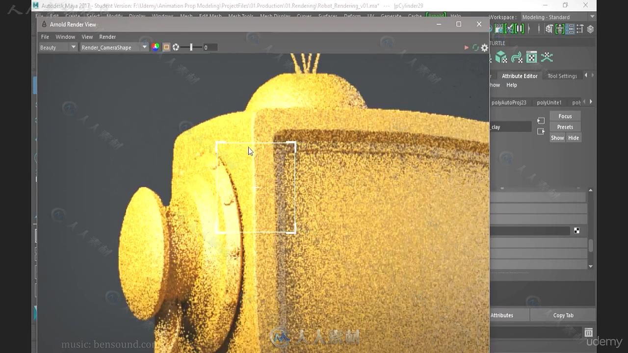 Maya机器人概念设计与建模制作视频教程 UDEMY CREATE PROFESSIONAL 3D MODELS FROM...