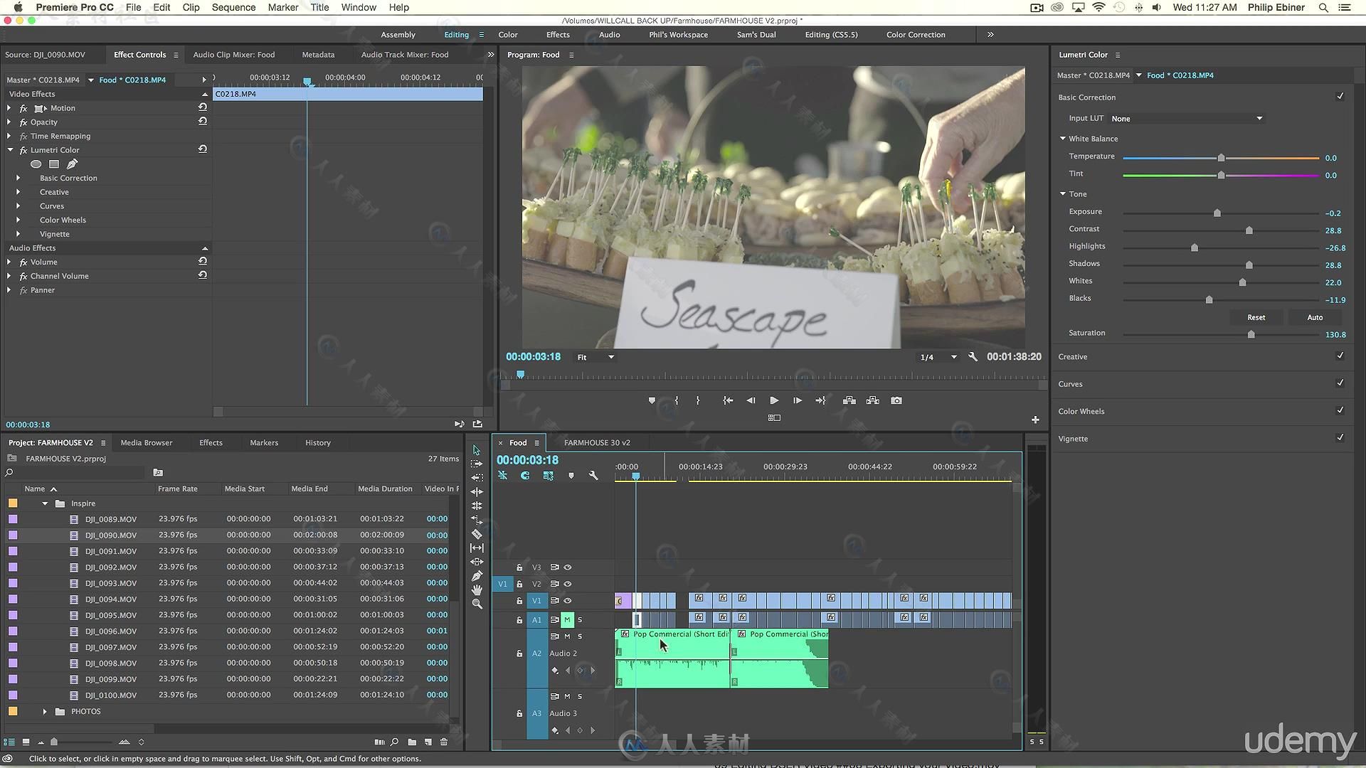 Premiere专业视频编辑完整训练视频教程 UDEMY ADOBE PREMIERE PRO CS6 THE COMPLET...