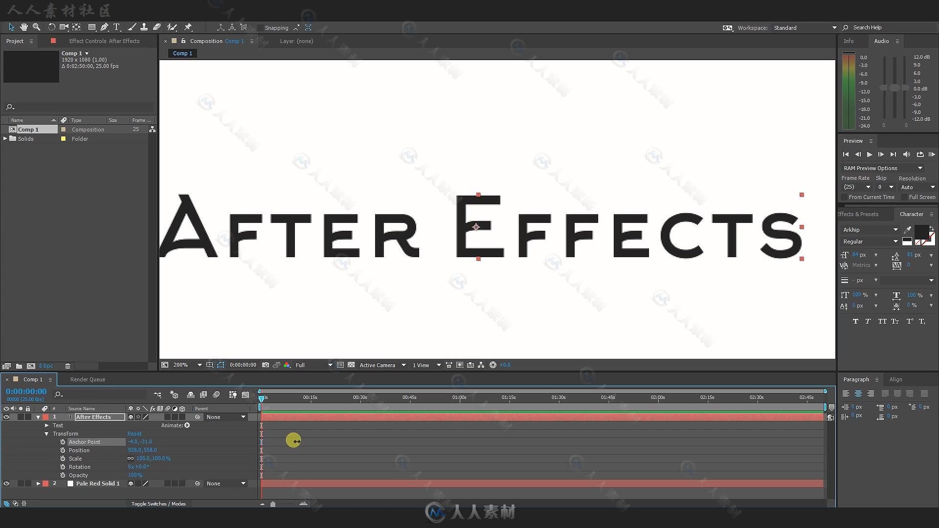 AE初学者入门训练视频教程 UDEMY AFTER EFFECTS ESSENTIALS FOR BEGINNERS