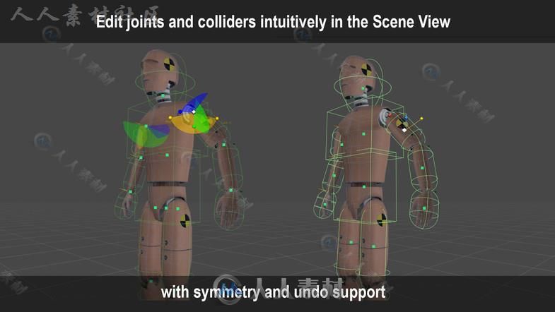 高级活跃的木偶编辑工具物理脚本Unity游戏素材资源