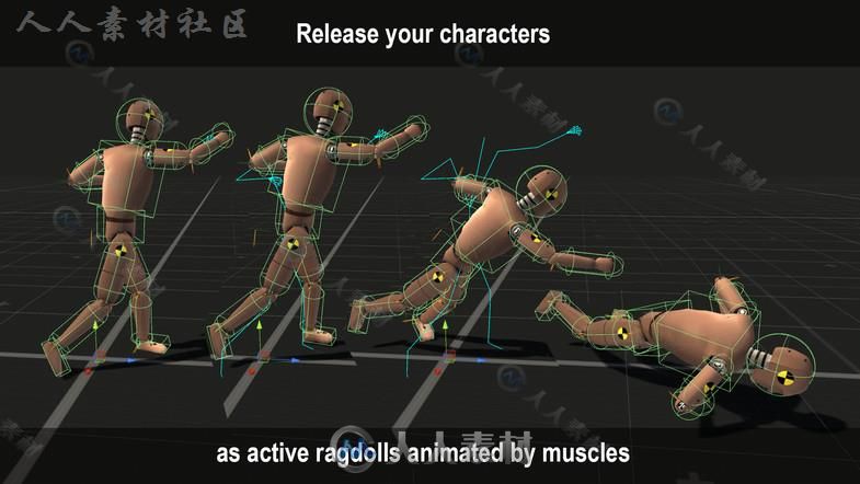 高级活跃的木偶编辑工具物理脚本Unity游戏素材资源