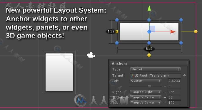 非常强大的UI系统和事件通知框架GUI编辑器扩充Unity游戏素材资源