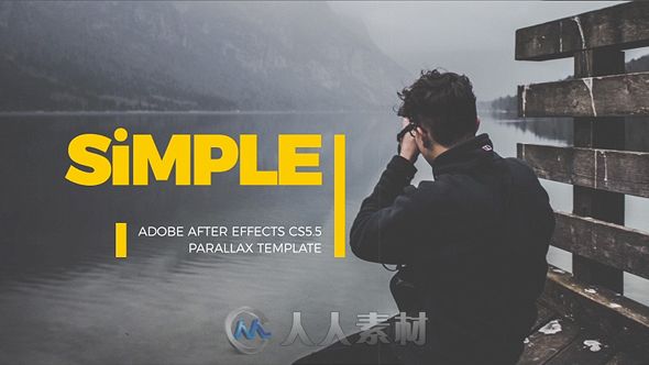 简单的视差照片画廊展示幻灯片相册动画AE模板 Videohive SImple Parallax Photo G...