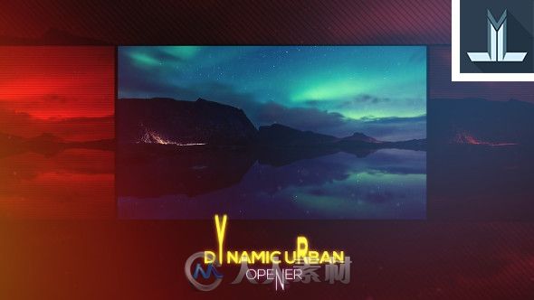 现代时尚动态照片展示故障幻灯片城市宣传AE模板 Videohive Dynamic Opener 19568758