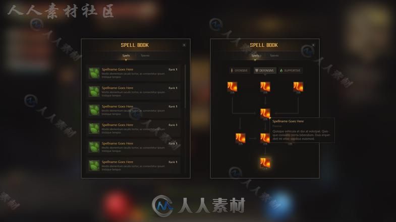 现代干净灵活的完美界面UI外皮贴图和材质Unity游戏素材资源