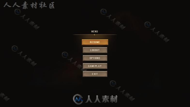 现代干净灵活的完美界面UI外皮贴图和材质Unity游戏素材资源