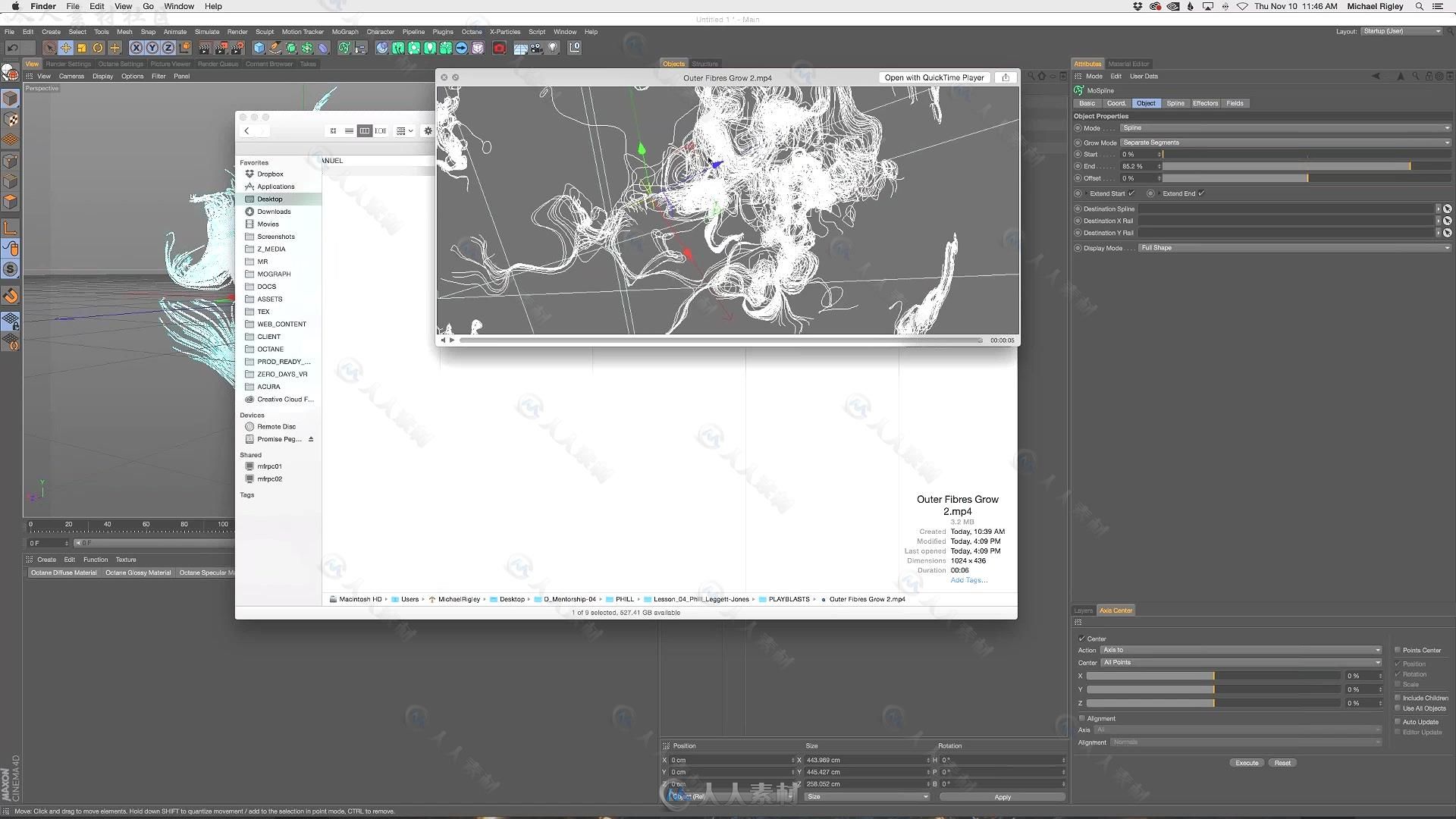 C4D与AE抽象概念艺术设计大师级视频教程 LEARNSQUARED DESIGN FOR PRODUCTION WORK...