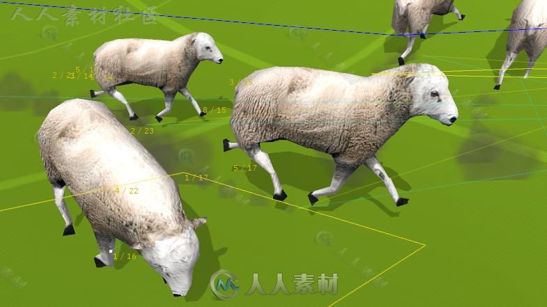 简单易用的动物漫游模拟器动物角色3D模型Unity游戏素材资源