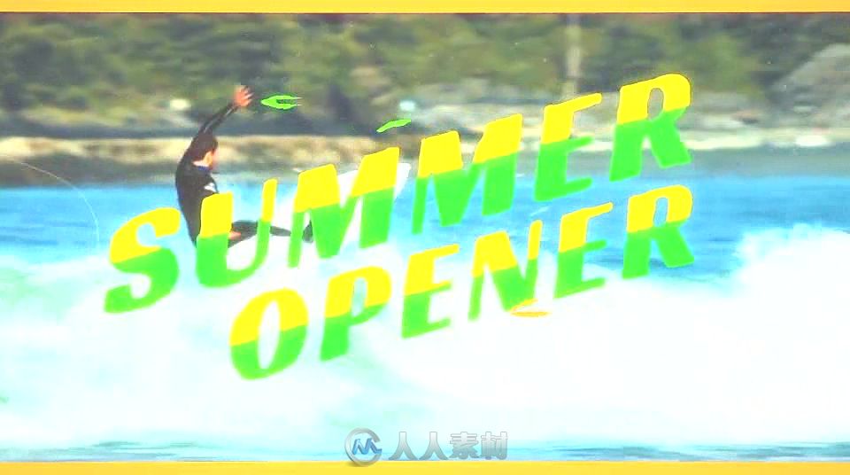 时尚绚丽多彩视差夏季宣传片视频包装AE模板 Videohive Summer Opener 19745353