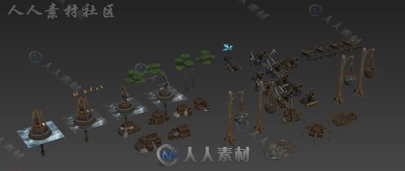 《风暴英雄》全套场景及部件3D模型