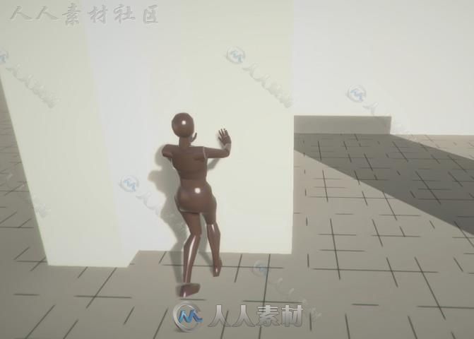 超现实的女性角色运动动画双足动作Unity游戏素材资源