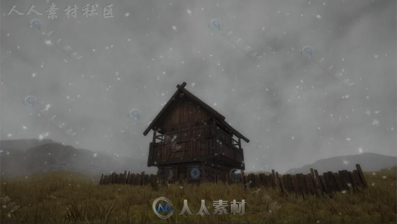 非常强大的动态白天和黑夜天气系统特效脚本Unity游戏素材资源