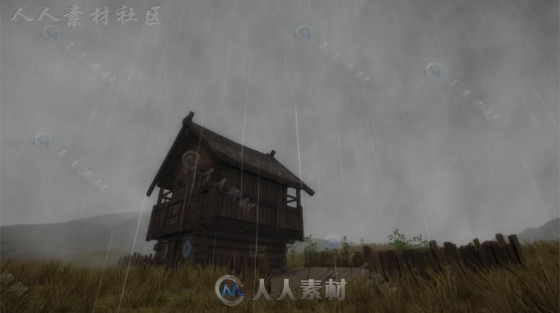 非常强大的动态白天和黑夜天气系统特效脚本Unity游戏素材资源