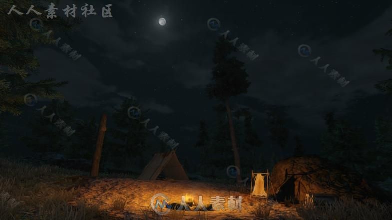 非常强大的动态白天和黑夜天气系统特效脚本Unity游戏素材资源