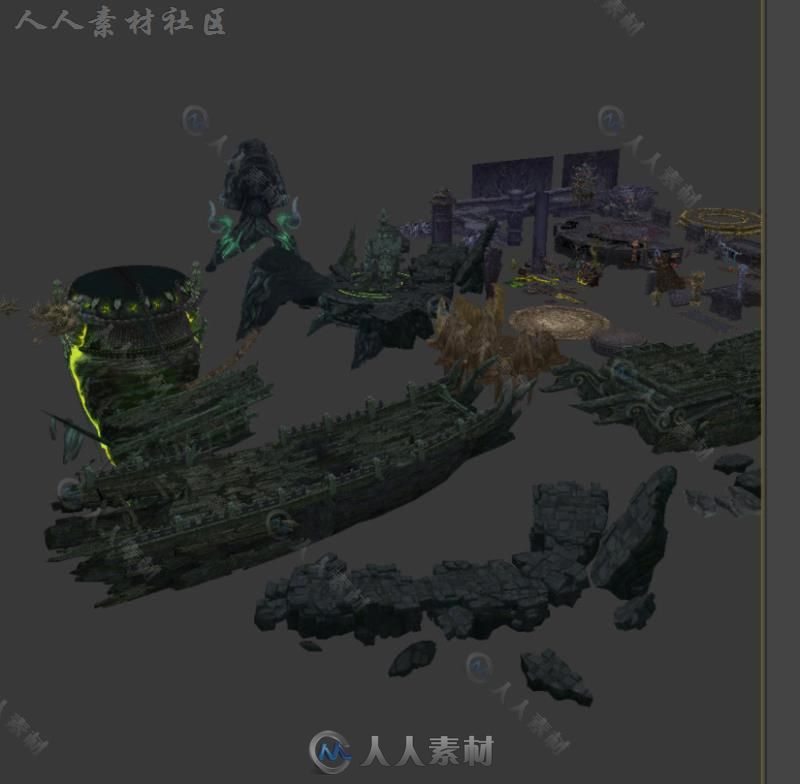 全新MMOARPG网游《藏地传奇》场景3D模型