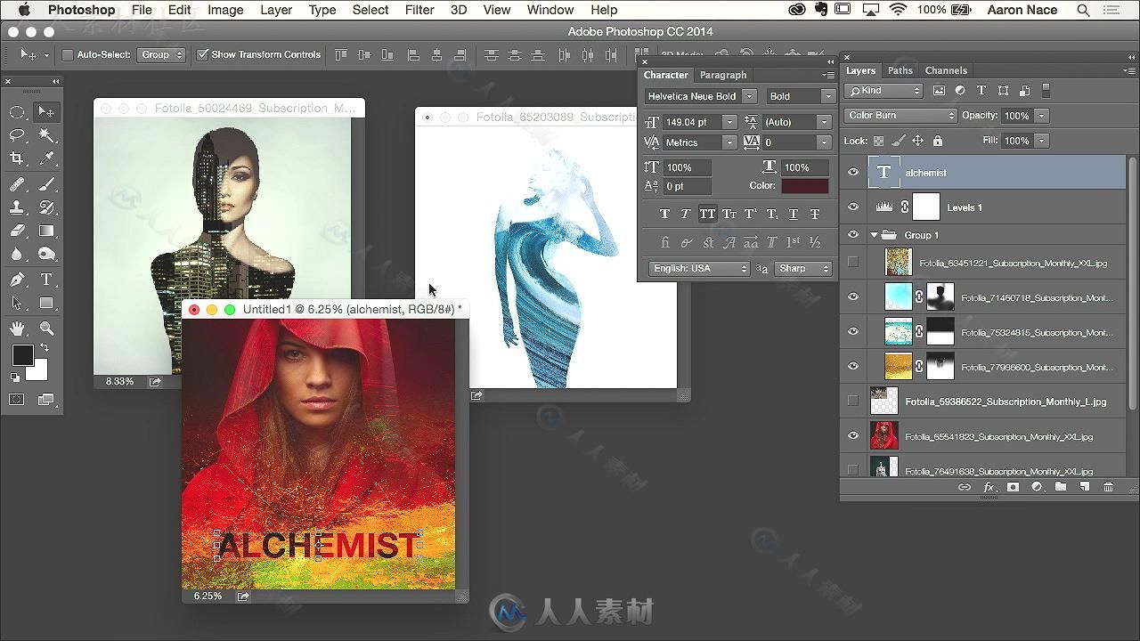 PS创意特效艺术实例训练视频教程 CREATIVELIVE AARON NACE CREATIVE EFFECTS IN PH...